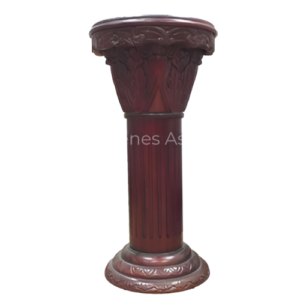 Pedestal Base de Madera con Marmol