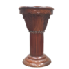 Pedestal Base de Madera con Marmol